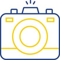 Photo Camera Line Two Color Icon vector