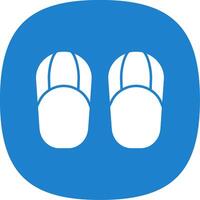 Sandals Line Two Color Icon vector