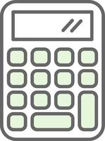 Calculator Fillay Icon vector