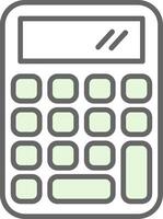 Calculator Fillay Icon vector