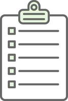 Checklist Fillay Icon vector