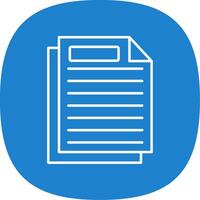 Paper Line Curve Icon vector