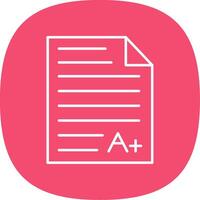 Report Line Curve Icon vector