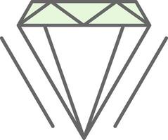 diamante relleno icono vector