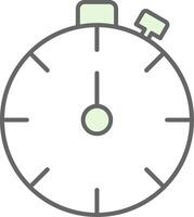 Stopwatch Fillay Icon vector