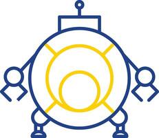 Robotics Line Two Color Icon vector