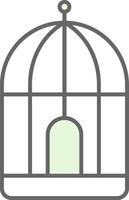 Circus Cage Fillay Icon vector