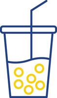 Soft Drink Line Two Color Icon vector