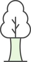 Tree Fillay Icon vector