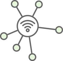 Network Fillay Icon vector