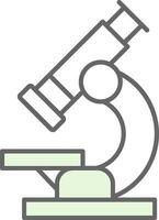 Microscope Fillay Icon vector