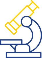 Microscope Line Two Color Icon vector