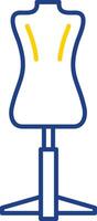 Mannequin Line Two Color Icon vector