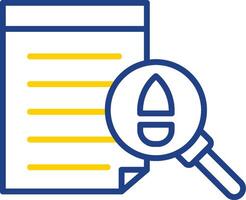 Evidence Line Two Color Icon vector