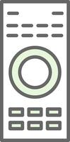 Remote Fillay Icon vector