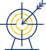 Archery Line Two Color Icon vector