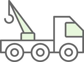 Tow Truck Fillay Icon vector