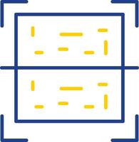 Qr Code Line Two Color Icon vector