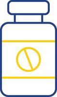 Iron Tablet Line Two Color Icon vector