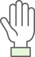 Hand Fillay Icon vector