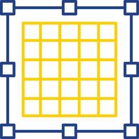 Grid Line Two Color Icon vector