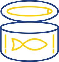 Canned Food Line Two Color Icon vector