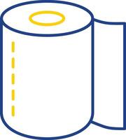 Toilet Roll Line Two Color Icon vector