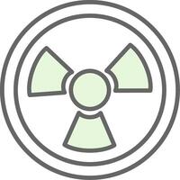 nuclear relleno icono vector