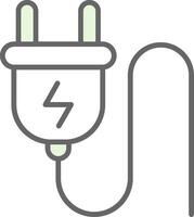 Plug Fillay Icon vector