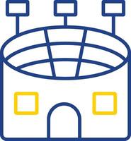 Stadium Line Two Color Icon vector