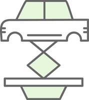 Car Repair Fillay Icon vector