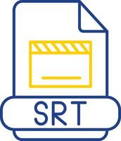 Srt Line Two Color Icon vector