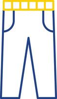 Trousers Line Two Color Icon vector