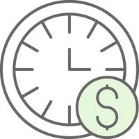 Time is Money Fillay Icon vector
