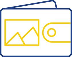 Wallet Line Two Color Icon vector