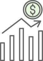 Stock Market Fillay Icon vector