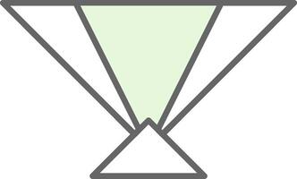 Hand Fan Fillay Icon vector