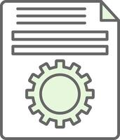 Setting Fillay Icon vector