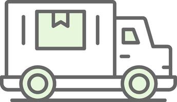 Delivery Truck Fillay Icon vector