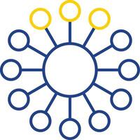 Diagram Line Two Color Icon vector