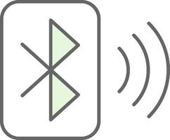 Bluetooth Fillay Icon vector