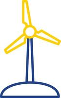 Turbine Line Two Color Icon vector