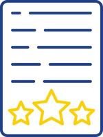 Assessment Line Two Color Icon vector