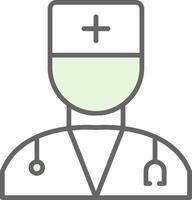 médico relleno icono vector