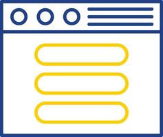 Process Line Two Color Icon vector
