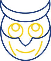 Owl Line Two Color Icon vector