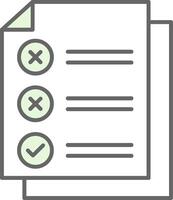 Check List Fillay Icon vector