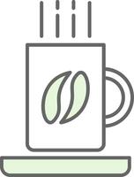 café jarra relleno icono vector