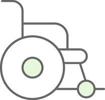 Wheelchair Fillay Icon vector