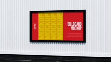 Billboard mockup design psd